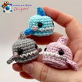 Mini Shark Crochet Amigurumi Pattern (PDF Download)