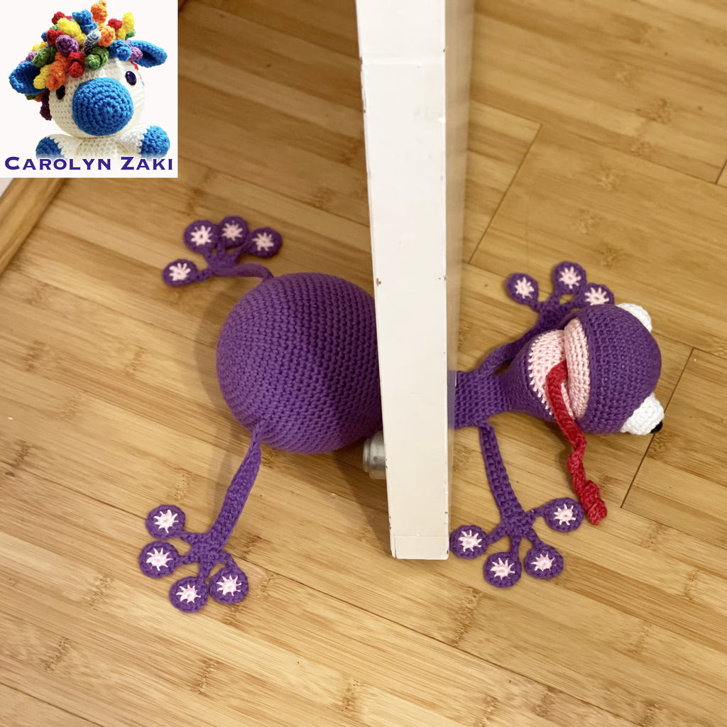 The Original Squashed Frog Door Stopper Crochet Pattern (PDF Download)