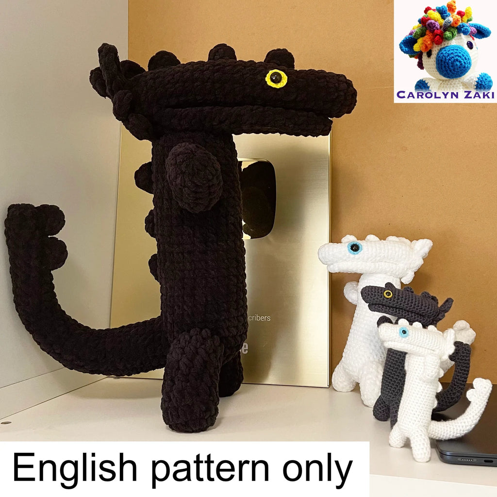 Dancing Dragon Meme Crochet Amigurumi Pattern (PDF Download)