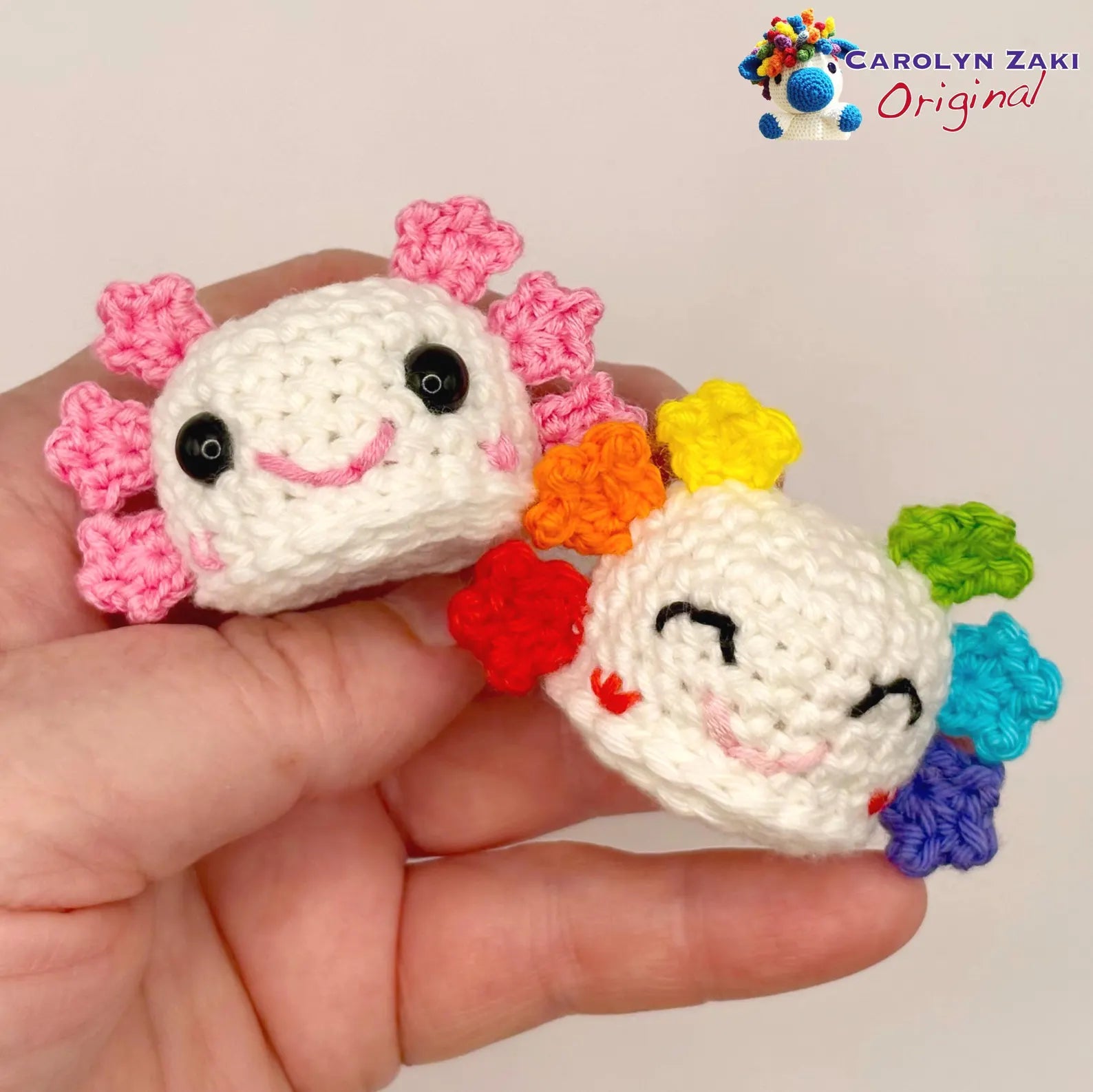 Mini Axolotl Crochet Amigurumi Pattern (PDF Download)