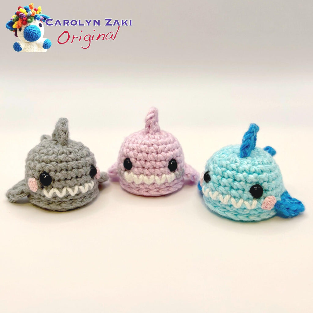 Mini Shark Crochet Amigurumi Pattern (PDF Download)