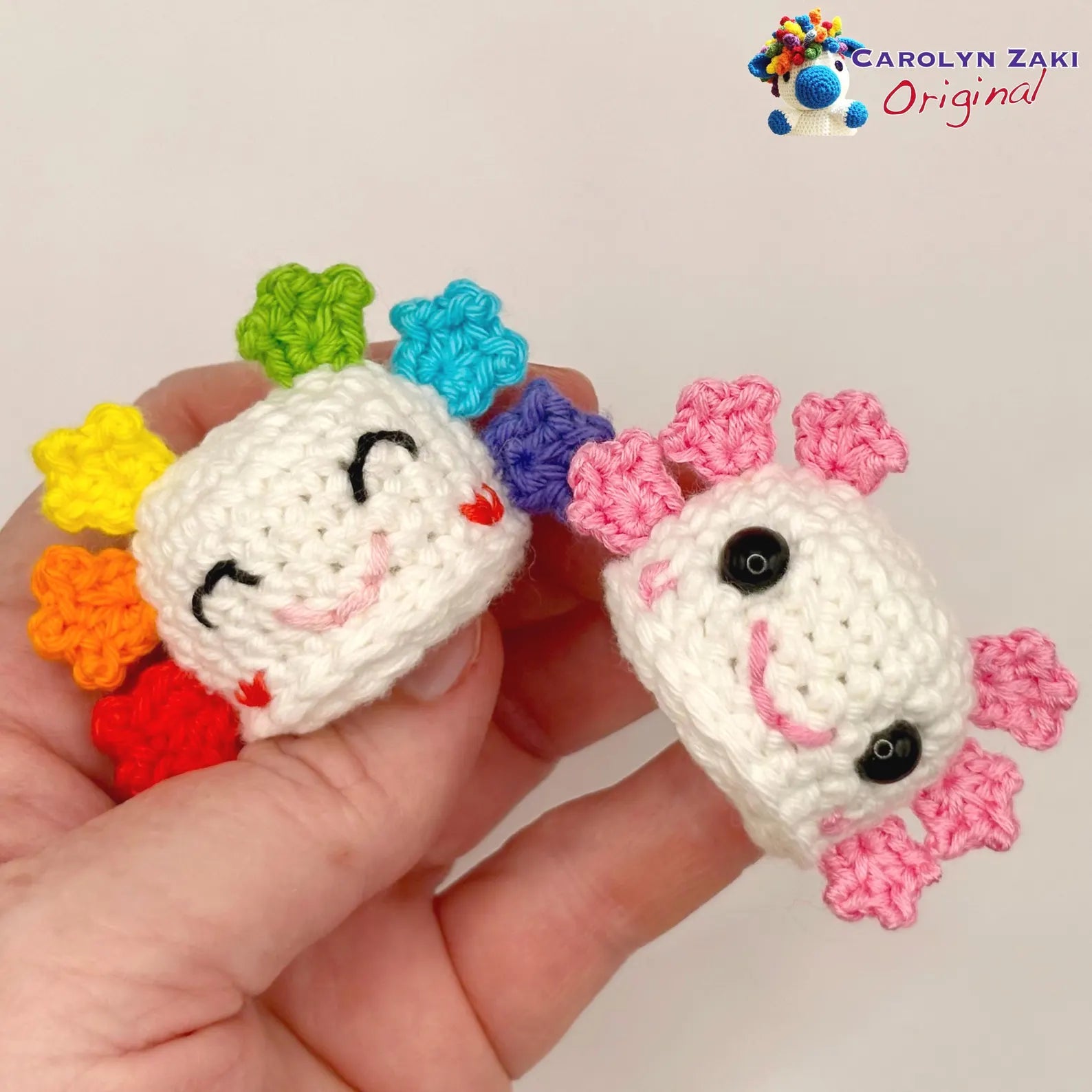 Mini Axolotl Crochet Amigurumi Pattern (PDF Download)