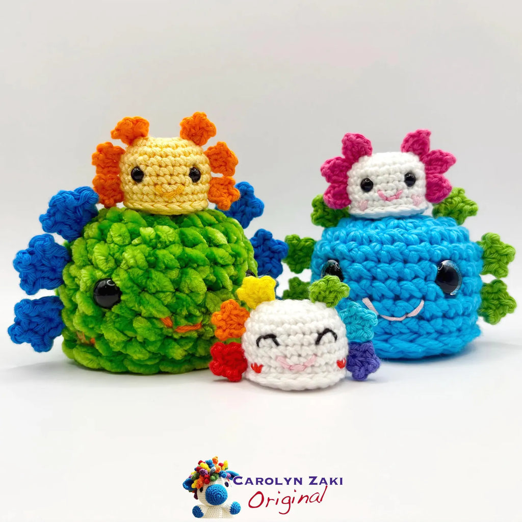 Mini Axolotl Crochet Amigurumi Pattern (PDF Download)