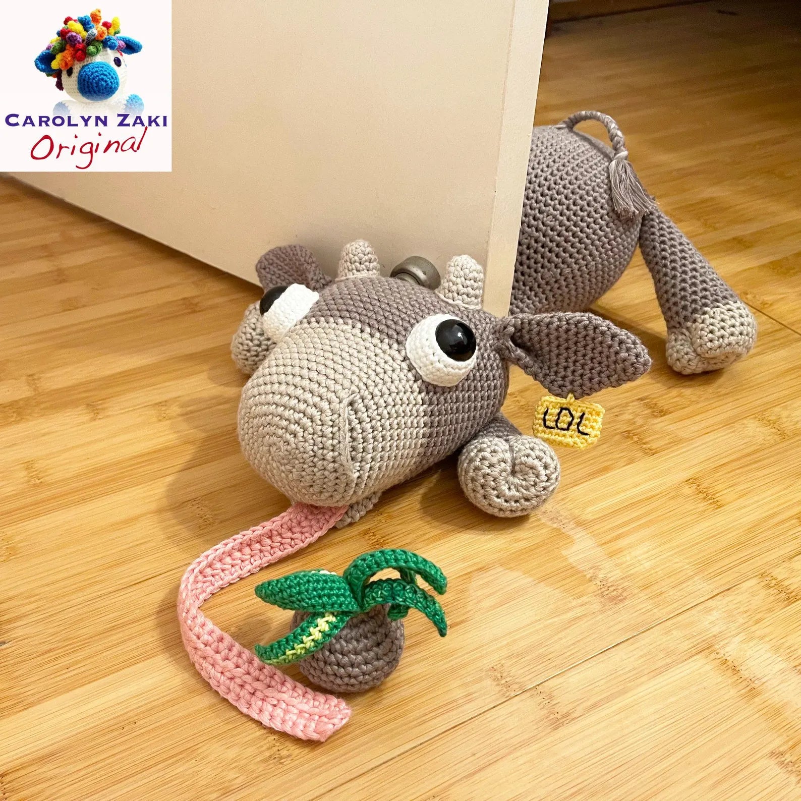 Squashed Cow Door Stopper Crochet Pattern (PDF Download)
