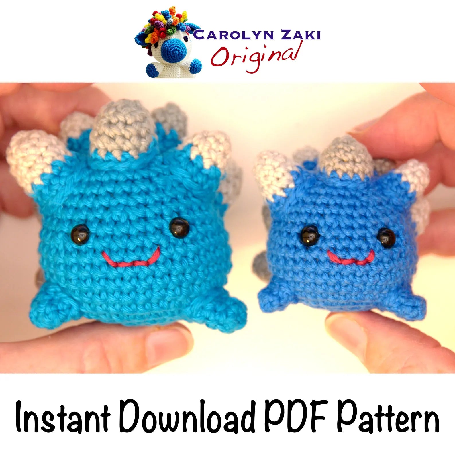 Little Rock Slime Crochet Amigurumi Pattern (PDF Download)