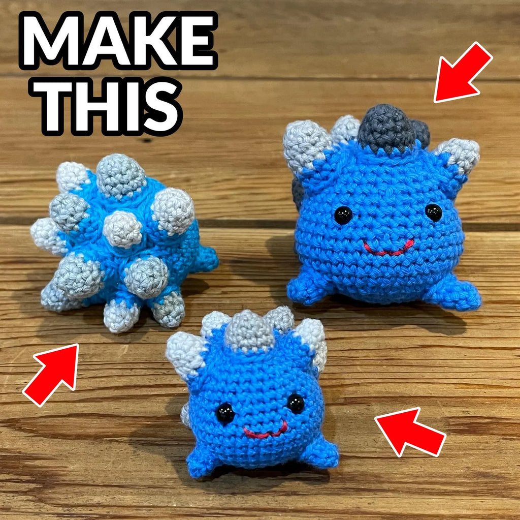 Little Rock Slime Crochet Amigurumi Pattern (PDF Download)