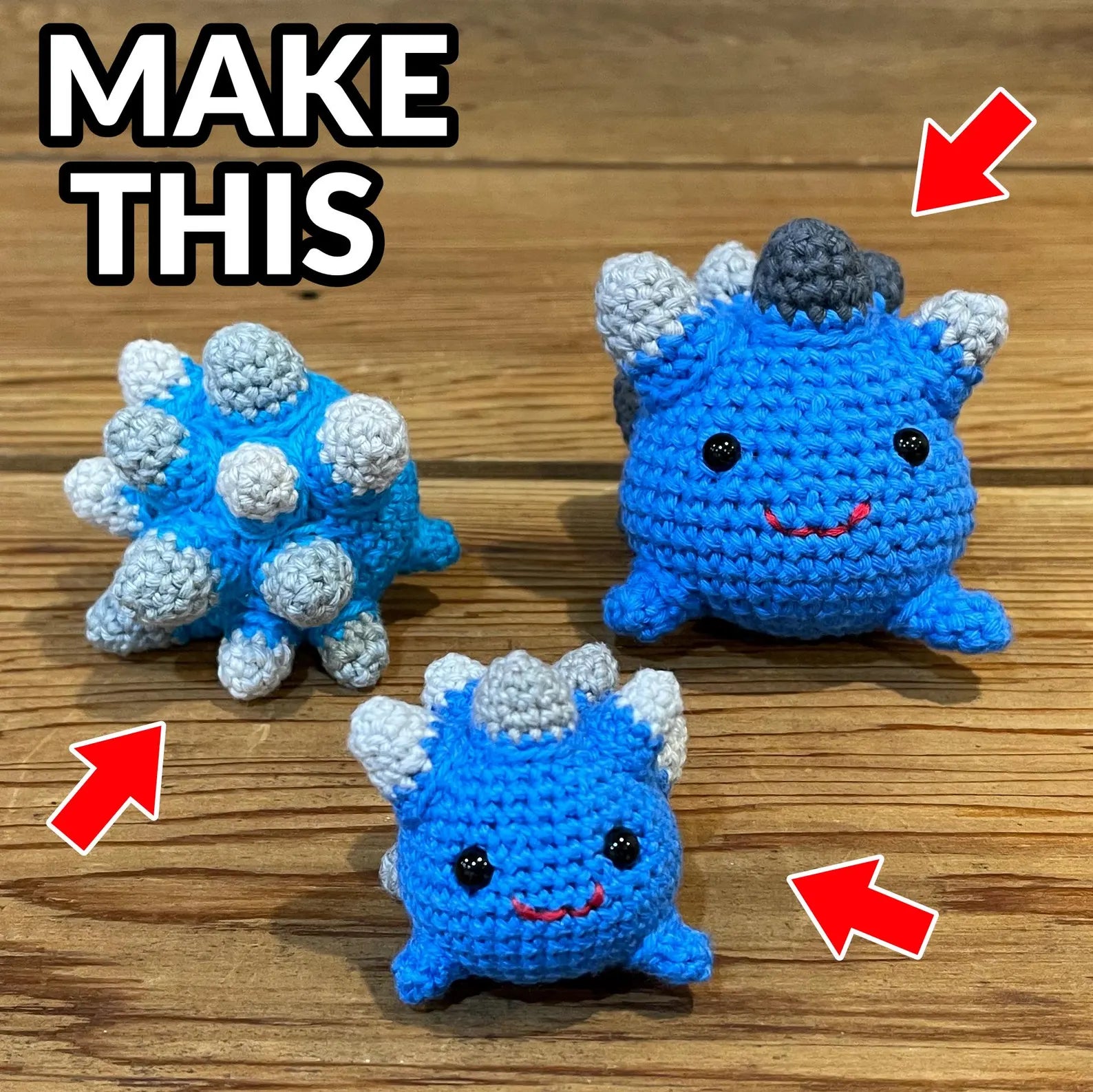 Little Rock Slime Crochet Amigurumi Pattern (PDF Download)