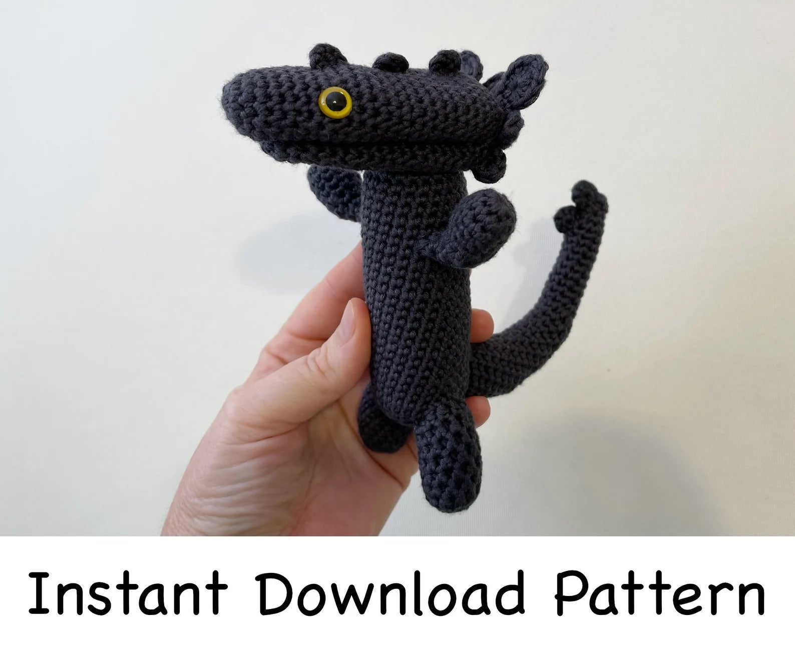 Dancing Dragon Meme Crochet Amigurumi Pattern (PDF Download)