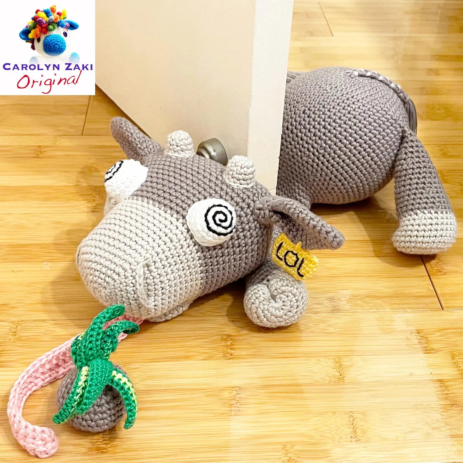 Squashed Cow Door Stopper Crochet Pattern (PDF Download)