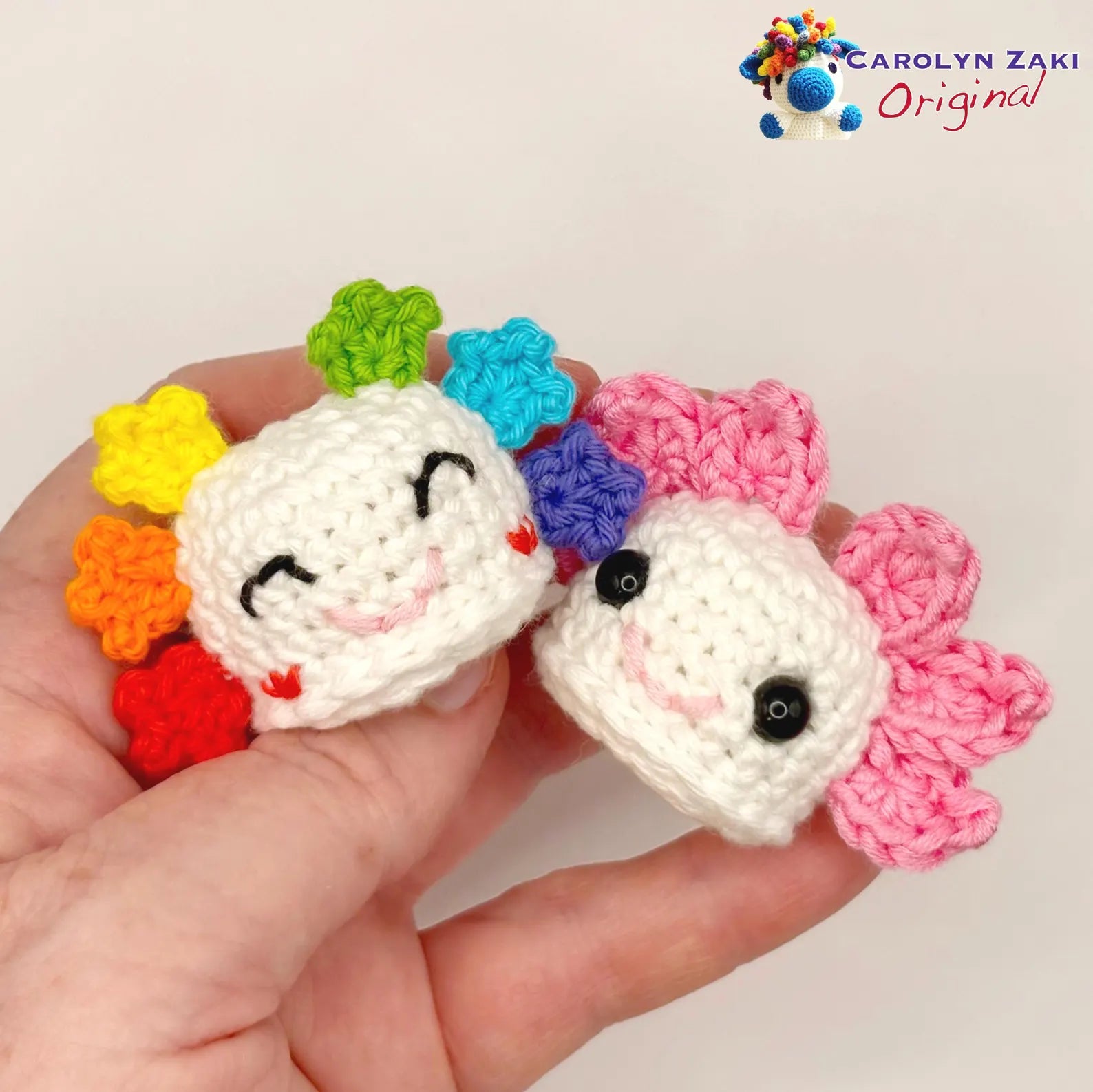 Mini Axolotl Crochet Amigurumi Pattern (PDF Download)