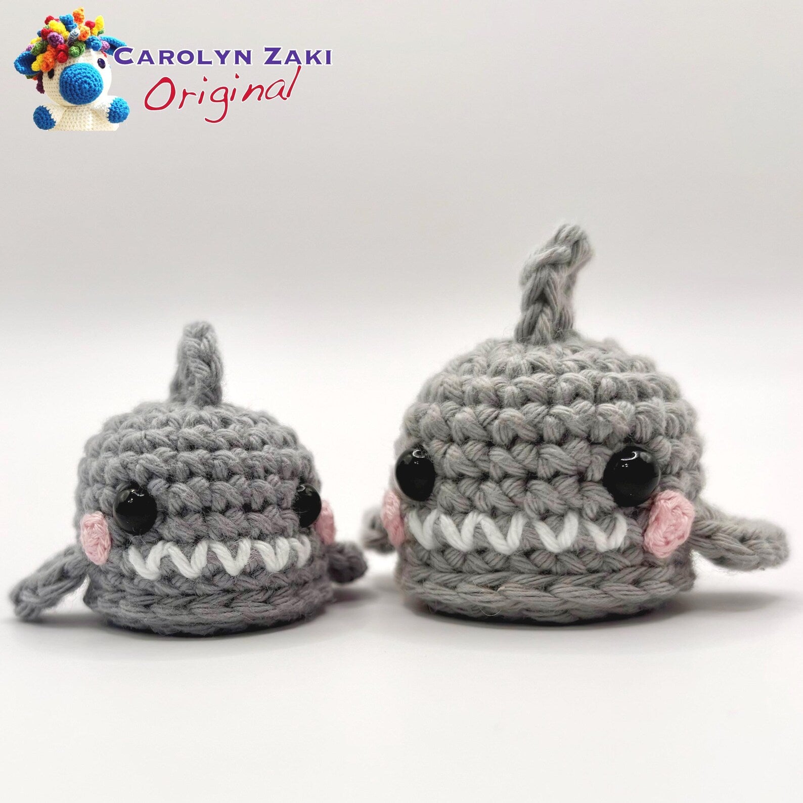 Mini Shark Crochet Amigurumi Pattern (PDF Download)