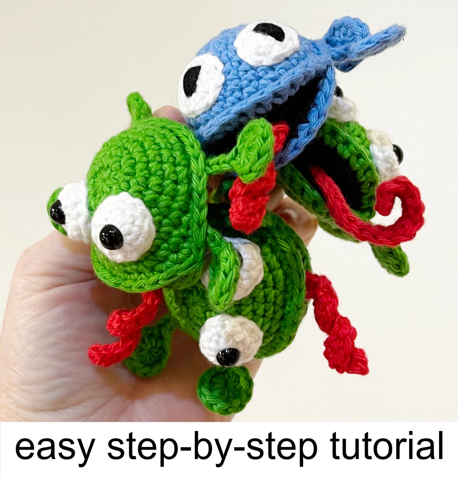 Splat Frog crochet Amigurumi Pattern (PDF Download)