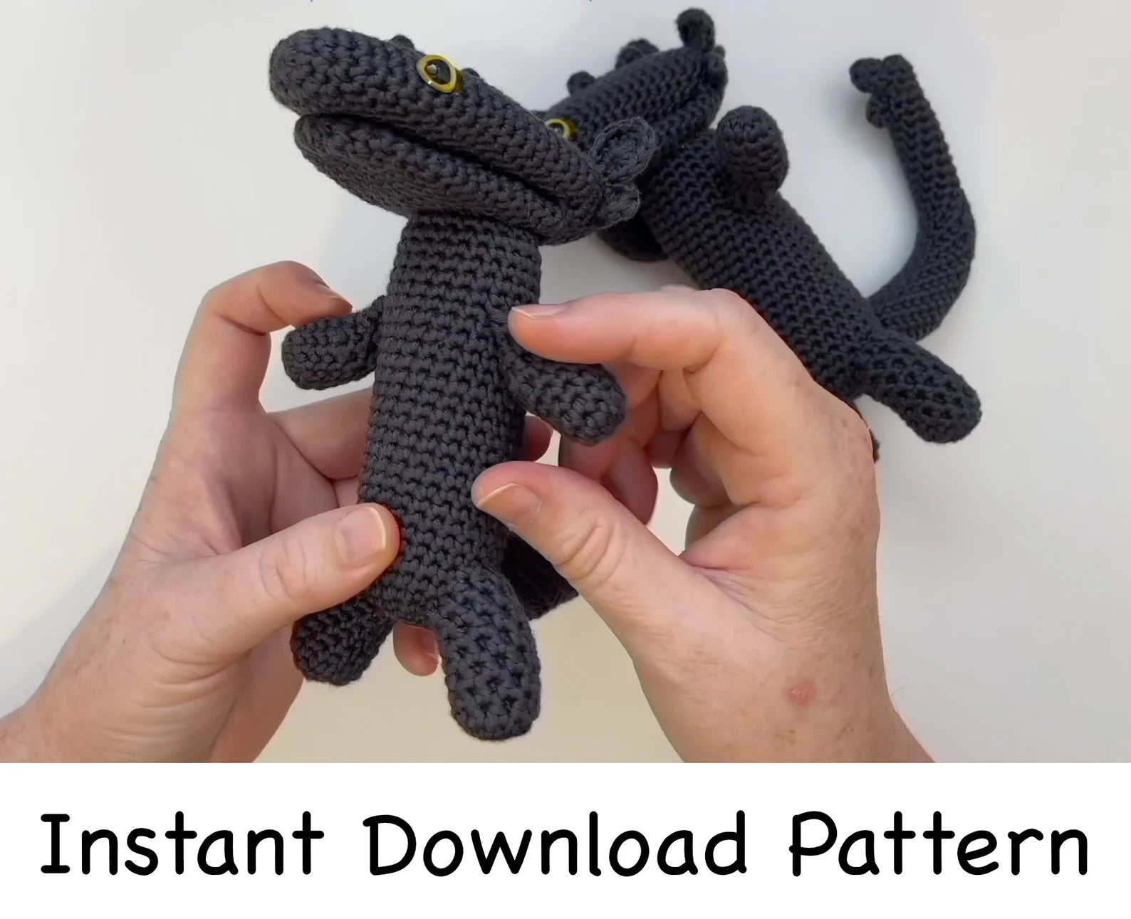 Dancing Dragon Meme Crochet Amigurumi Pattern (PDF Download)