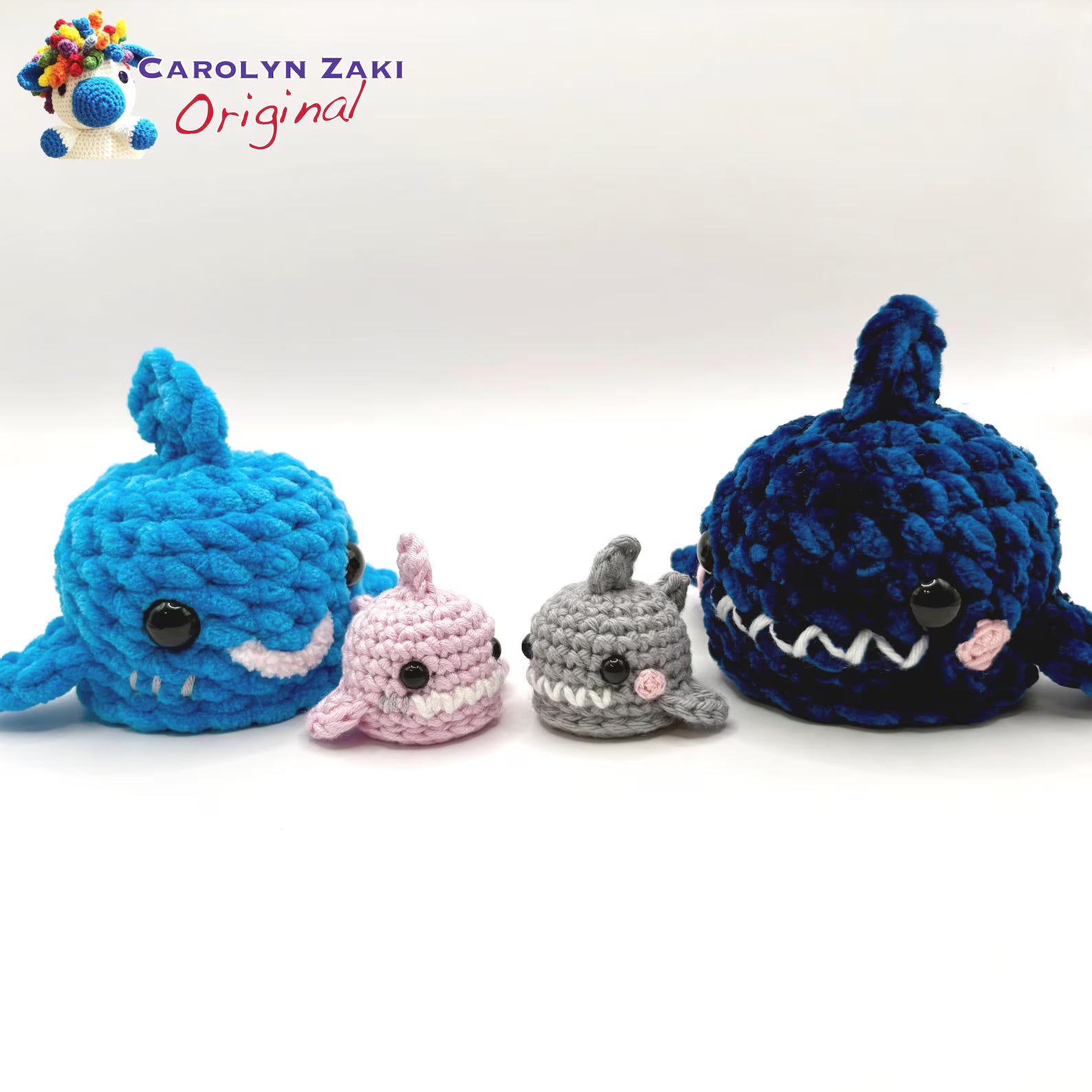 Mini Shark Crochet Amigurumi Pattern (PDF Download)