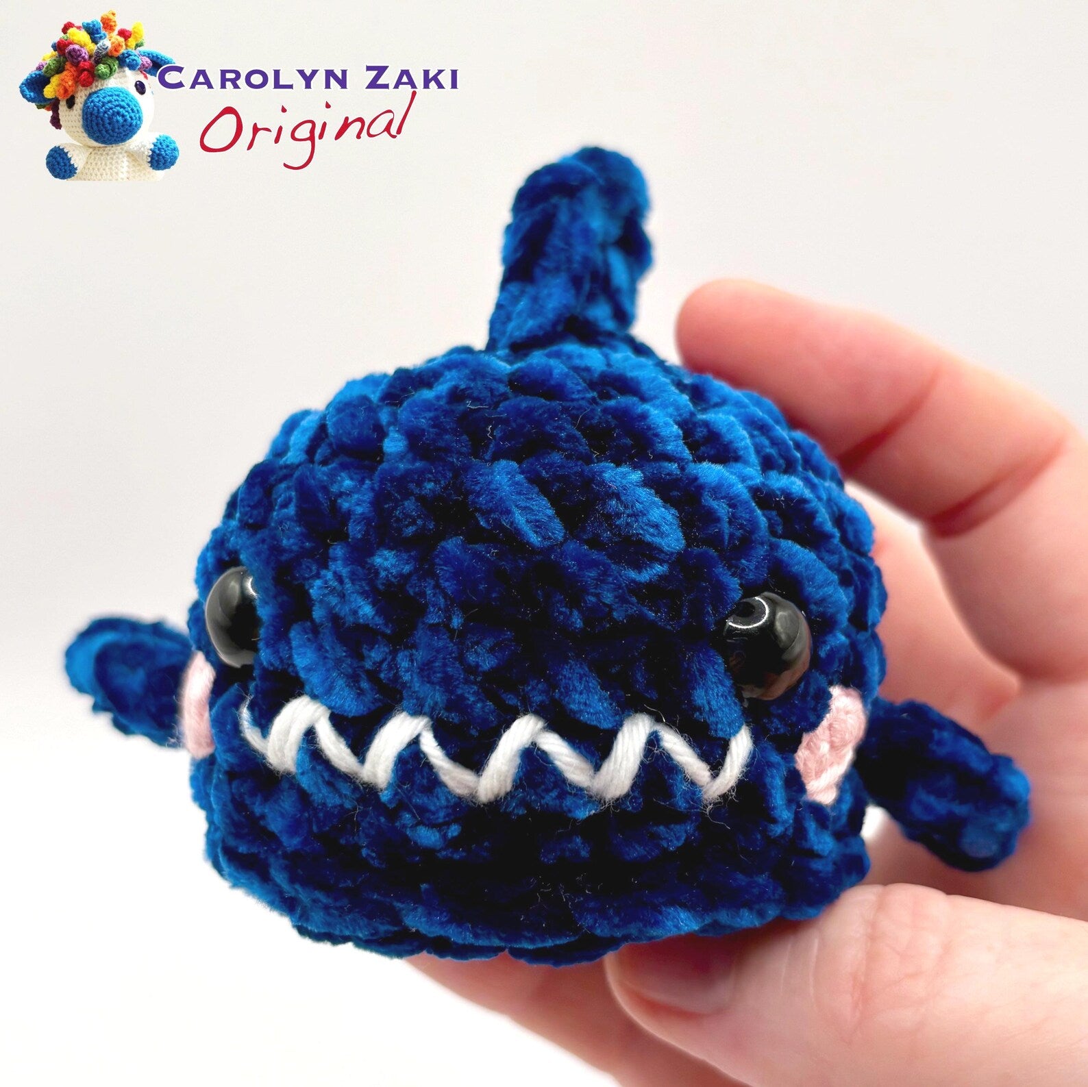 Mini Shark Crochet Amigurumi Pattern (PDF Download)