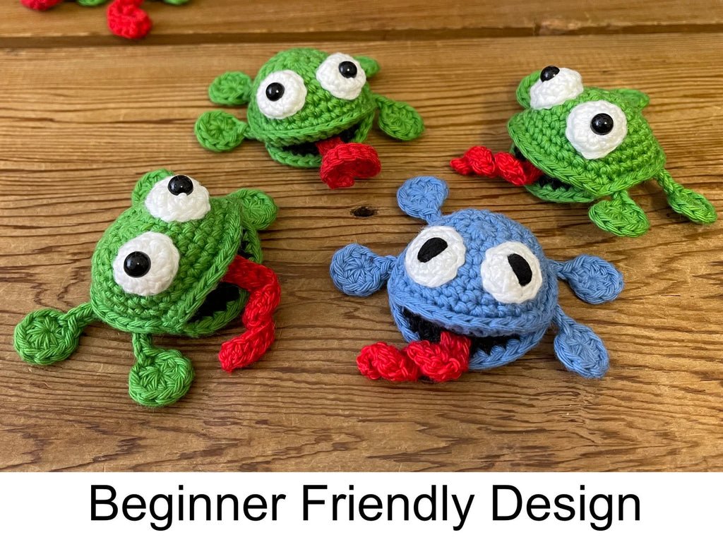 Splat Frog crochet Amigurumi Pattern (PDF Download)