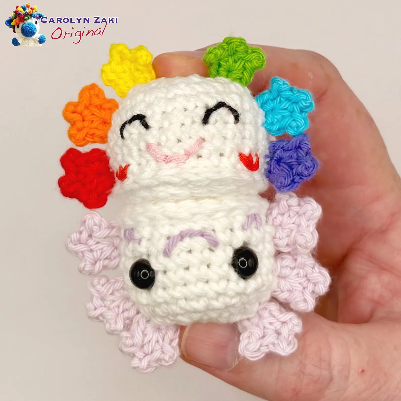Mini Axolotl Crochet Amigurumi Pattern (PDF Download)