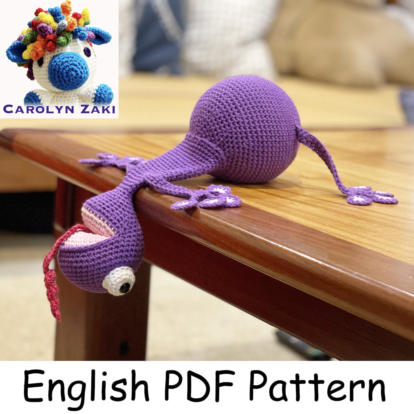 The Original Squashed Frog Door Stopper Crochet Pattern (PDF Download)