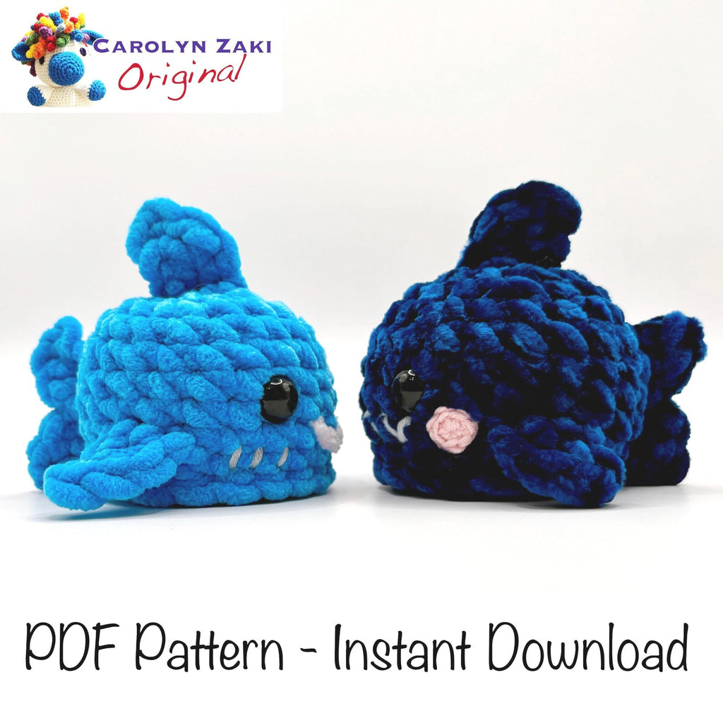 Mini Shark Crochet Amigurumi Pattern (PDF Download)