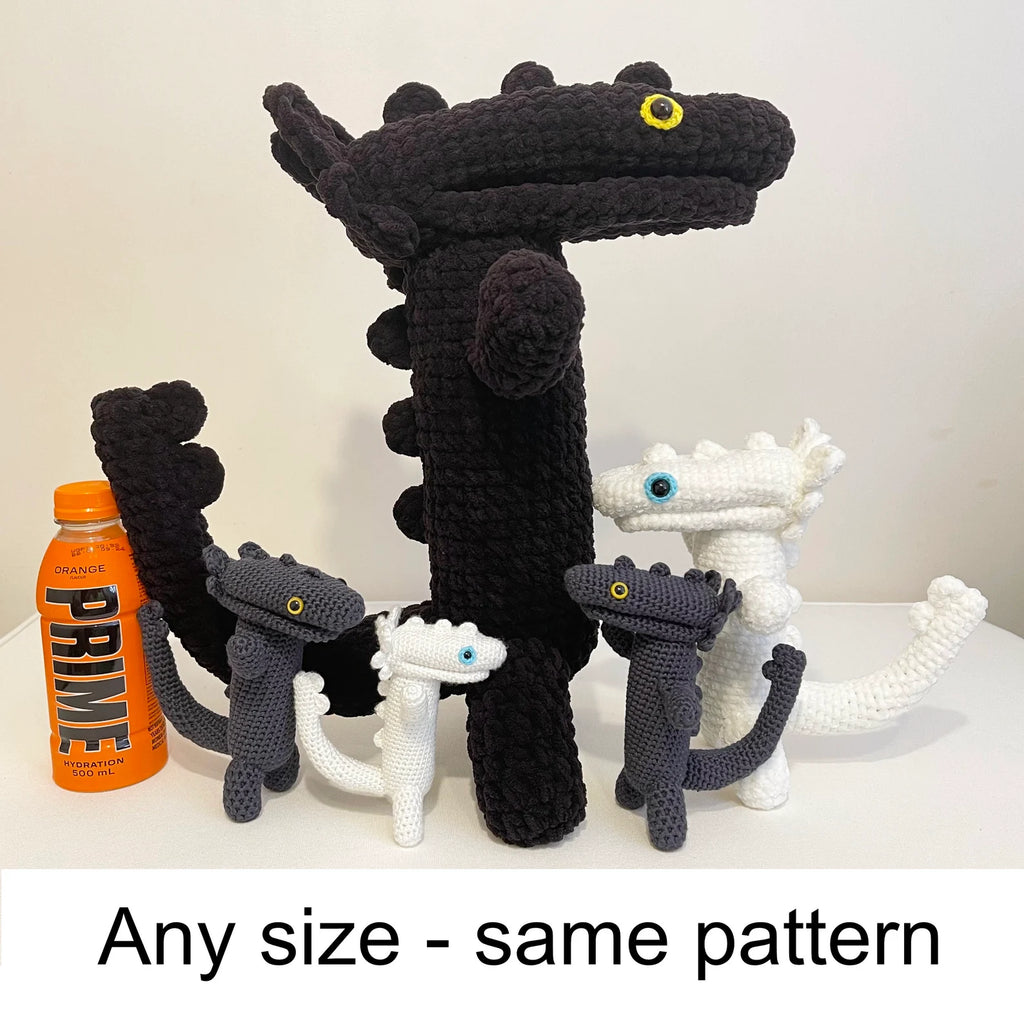 Dancing Dragon Meme Crochet Amigurumi Pattern (PDF Download)