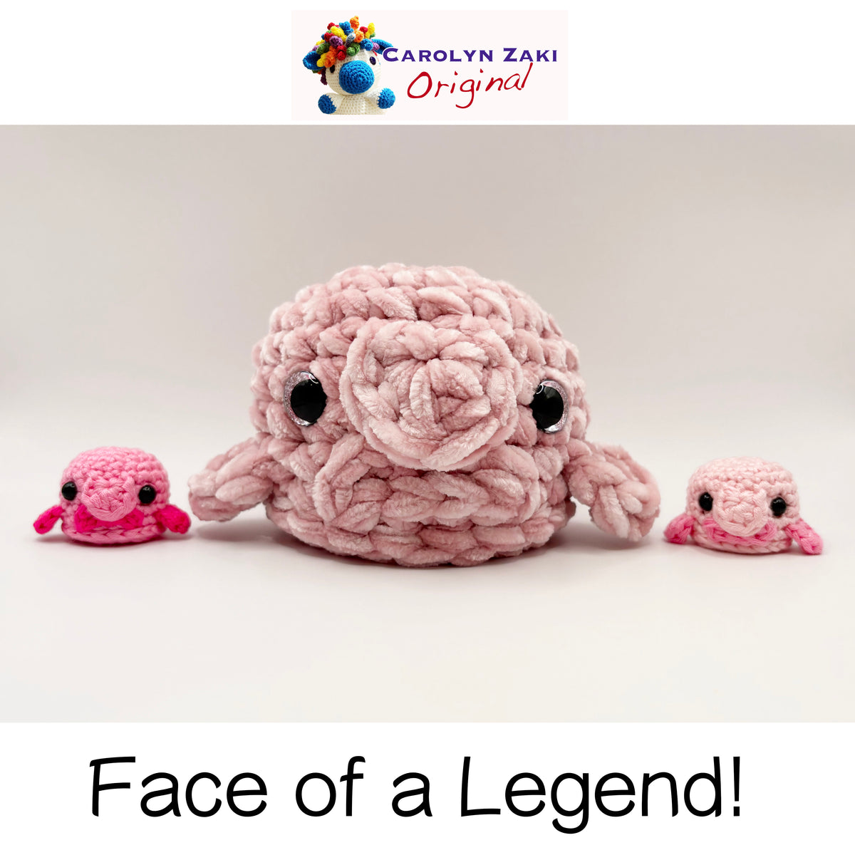 Blobfish Amigurumi Crochet Pattern (Quick Stash Buster)