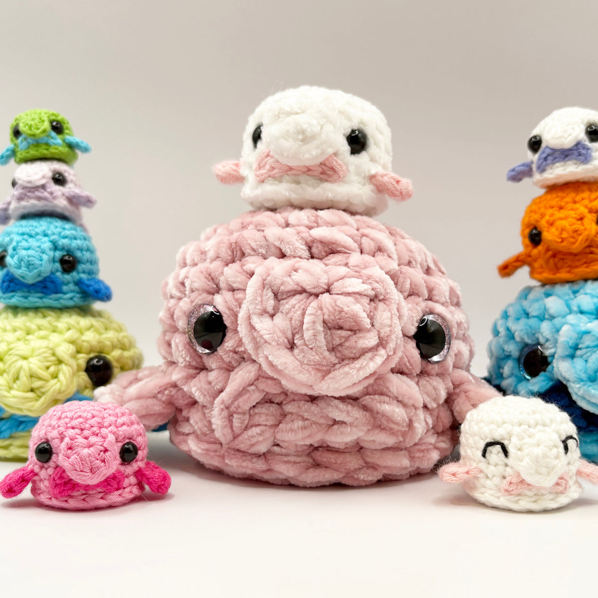 Blobfish Amigurumi Crochet Pattern (Quick Stash Buster)