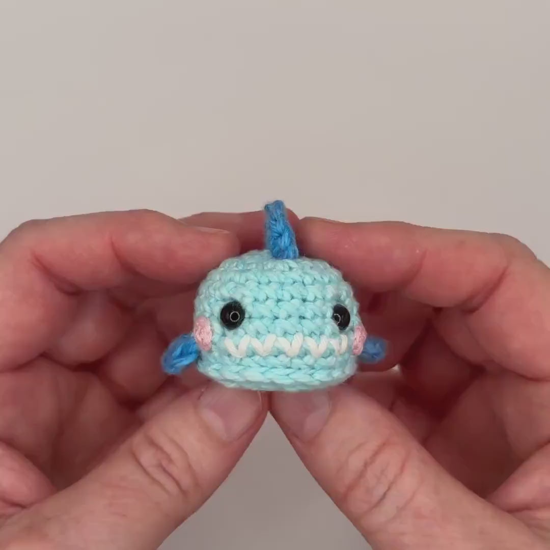 Mini Shark Crochet Amigurumi Pattern (PDF Download)