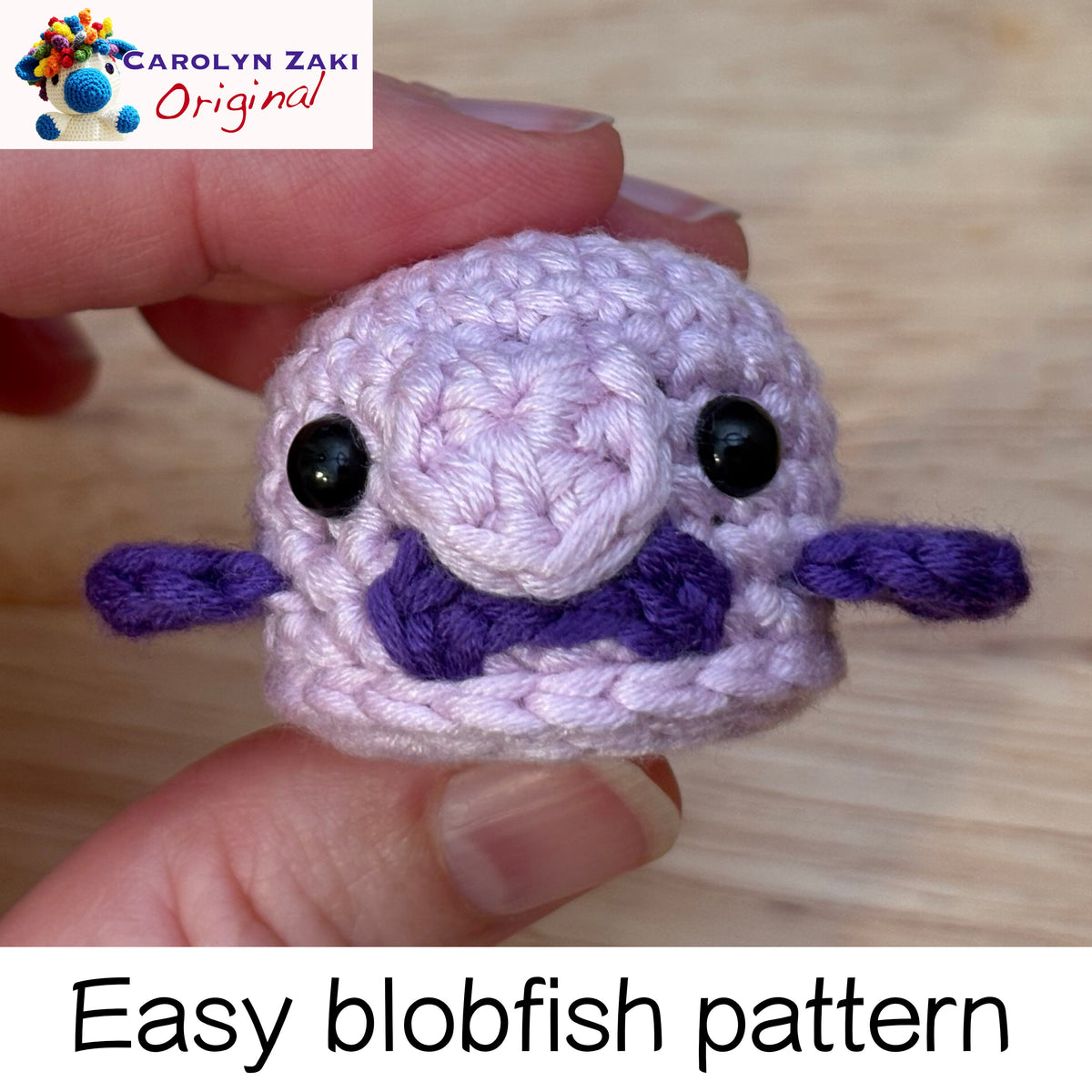 Blobfish Amigurumi Crochet Pattern (Quick Stash Buster)