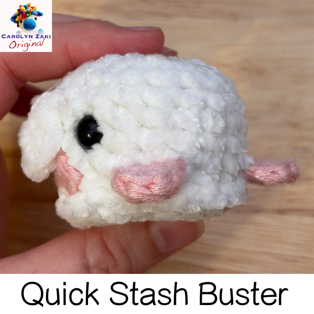 Blobfish Amigurumi Crochet Pattern (Quick Stash Buster)